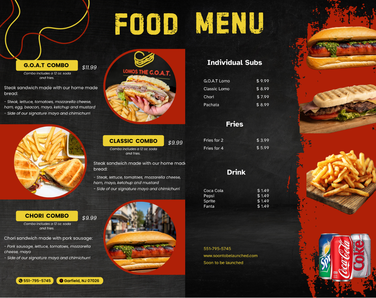 food menu